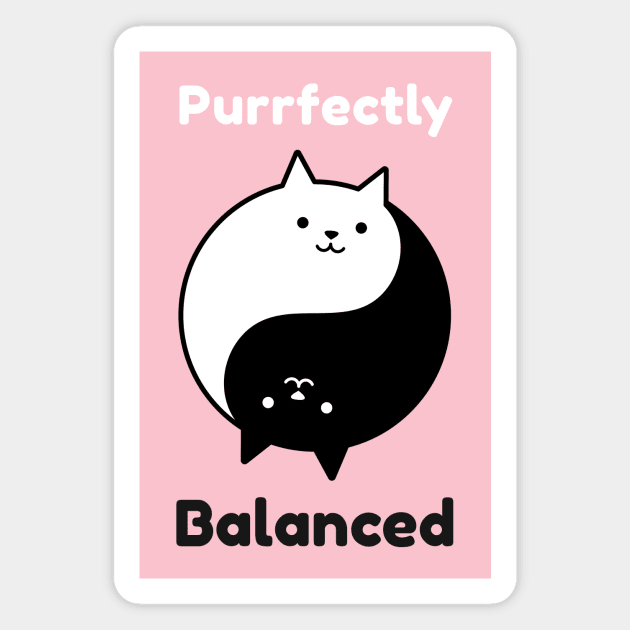 Purrfectly Balanced Magnet by My Tribe Apparel